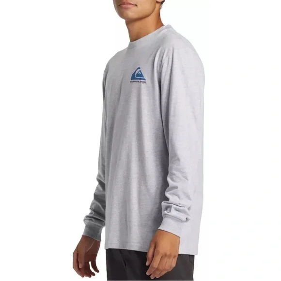 Quiksilver Men’s Eye On Horizon Long Sleeve T-Shirt Light Grey Heather XL NWT - Picture 5 of 6